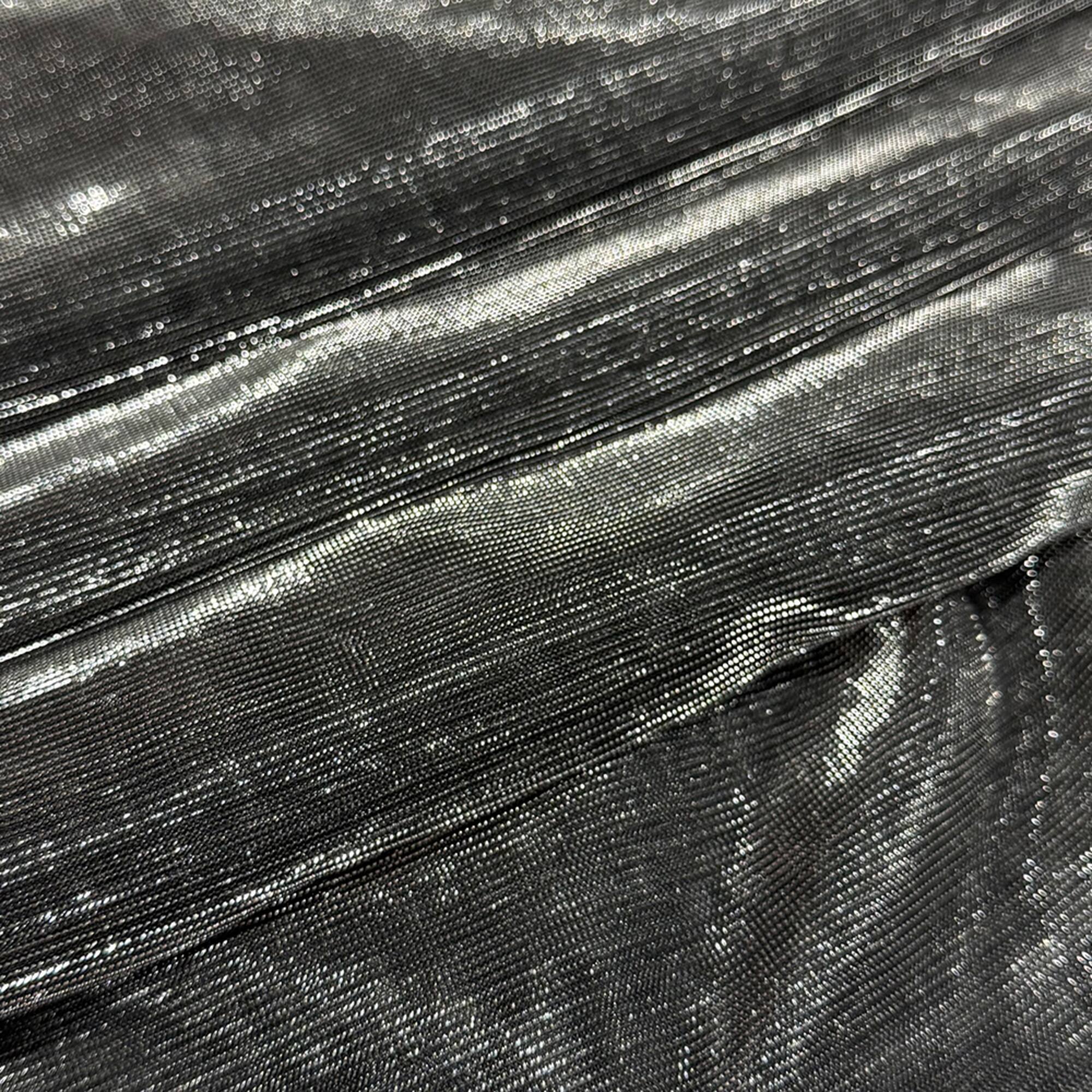 Feldman Silver Metallic Knit Fabric